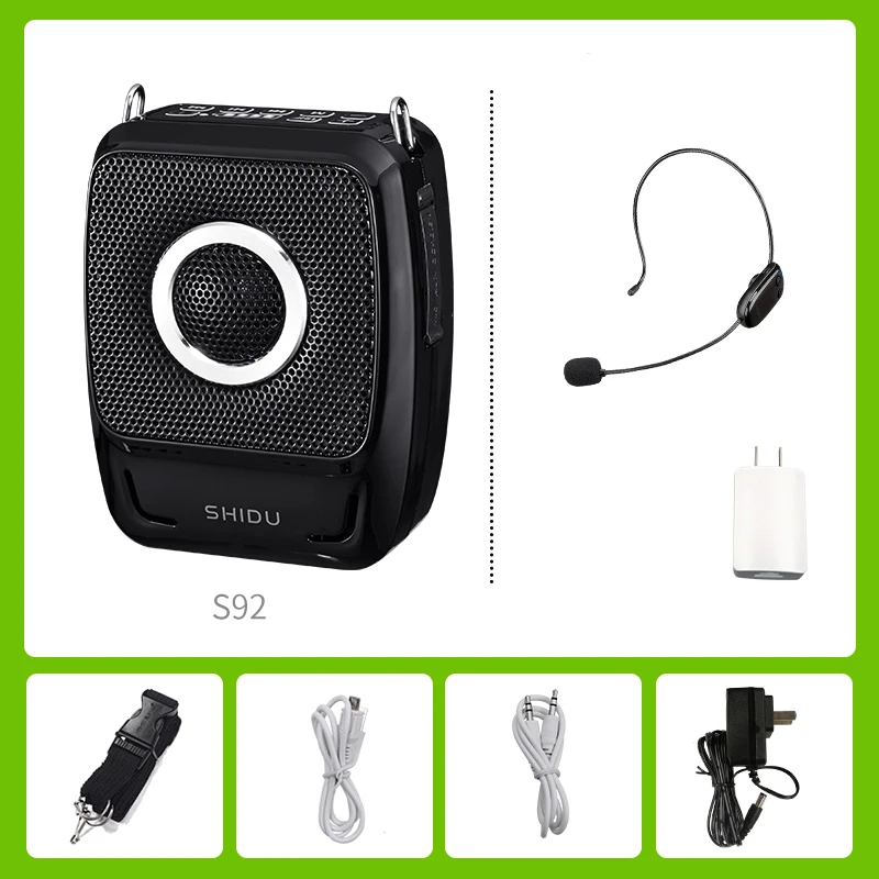 Wireless Megaphone UHF Bluetooth усилитель голоса с беспроводным микрофоном портативный громкоговоритель 25 Вт 20 часов 2600 мАч мегафон поддержка TF U диск USB - Цвет: Wireless Megaphone