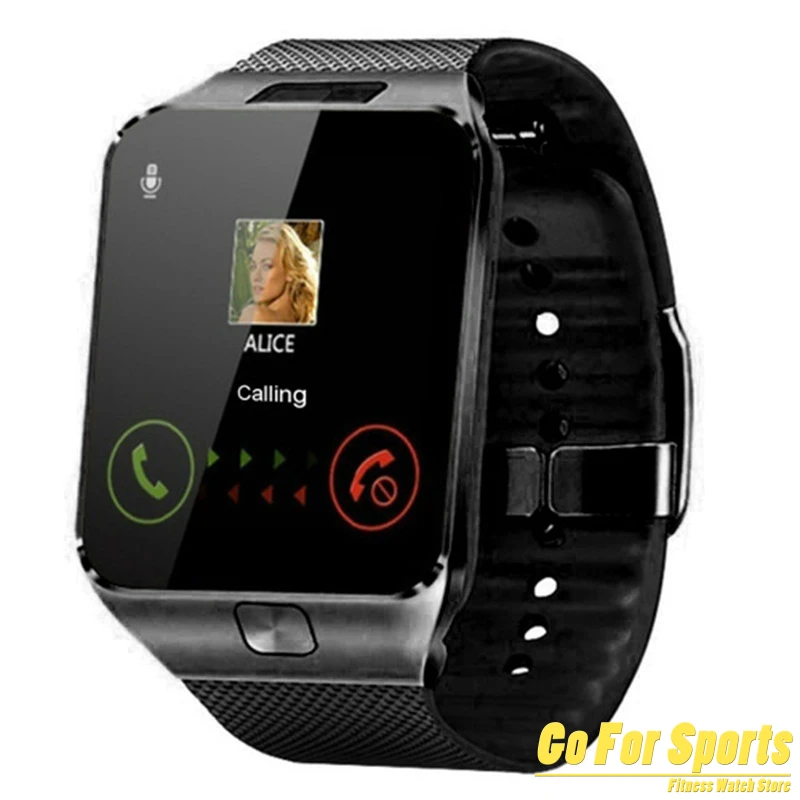 Bluetooth Смарт часы Smartwatch DZ09 Android телефонный звонок Relogio 2G GSM SIM TF карта камера для iPhone samsung HUAWEI PK GT08 A1 - Цвет: Черный