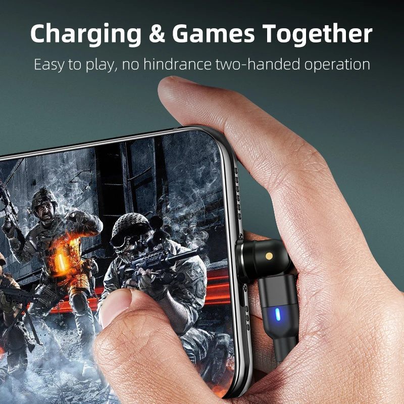 AUFU 2m 3m Magnetic Cable USB Type C For Huawei P20 P30 pro Usb C Cable Micro 3A Fast Charging Magnet Charger Data Transfer 1m