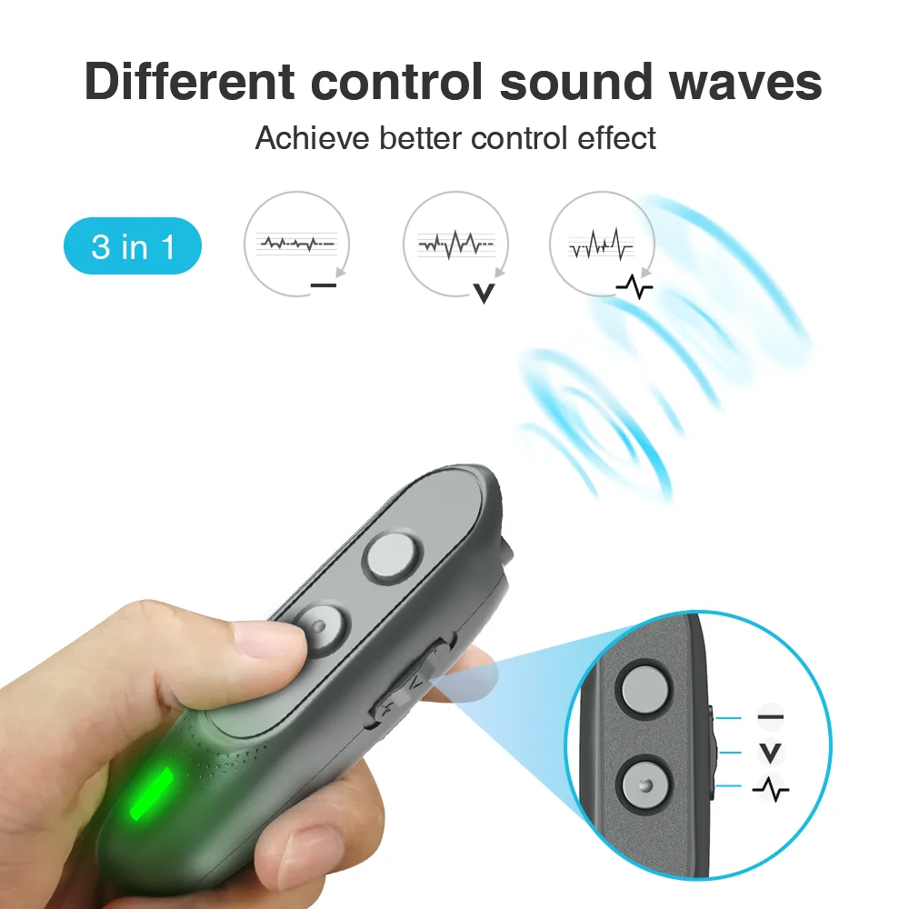 3 in 1 Anti Barking Dog Training LED Ultrasonic Repeller Control Trainer Device pet dog repeller dog anti bark collar