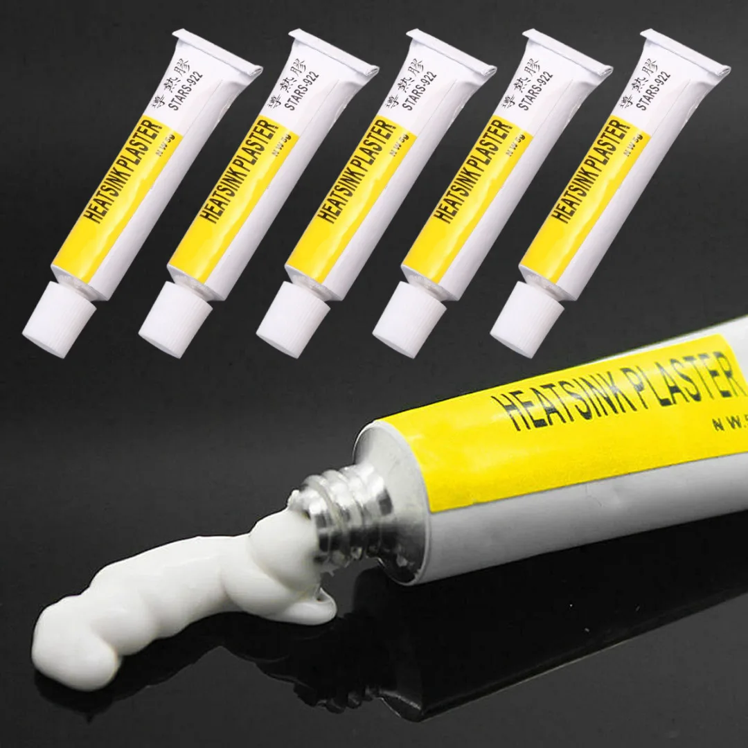 5pcs 5g Thermal Pads Conductive Heatsink Plaster Viscous Adhesive Glue For Computer Components Cooler Radiator Cooling