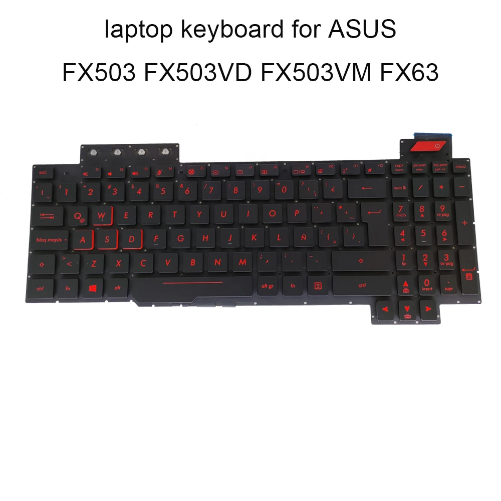Сменные клавиатуры для ASUS FX503 V FX503VD FX503VM FX63 клавиатура с подсветкой черная