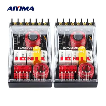 AIYIMA 200W 오디오 카 스피커, 2 웨이 크로스오버 트레블 베이스, 독립 스피커 필터, 고주파 분할기, 2 개