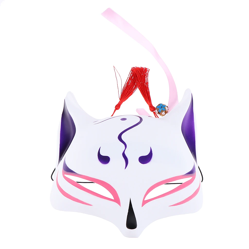 Japanese Style Lowrie Cosplay Mask for Masquerades Festival Costume Party Show Half Face Mask Kitsune Mask