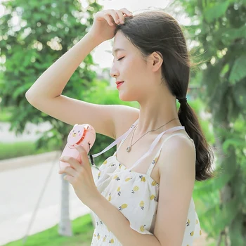 

Mini Portable Pocket Fan Cool Air Hand Held Travel Cooler Cooling Mini Fans Power Hanging Neck Cute Fan