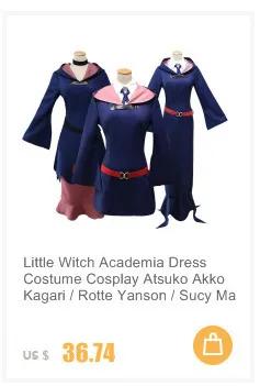 Маленькая ведьма школьная Униформа костюм косплей Atsuko Akko Kagari/Rotte Yanson/Sucy Manbavaran/Ursula школьная форма комплект