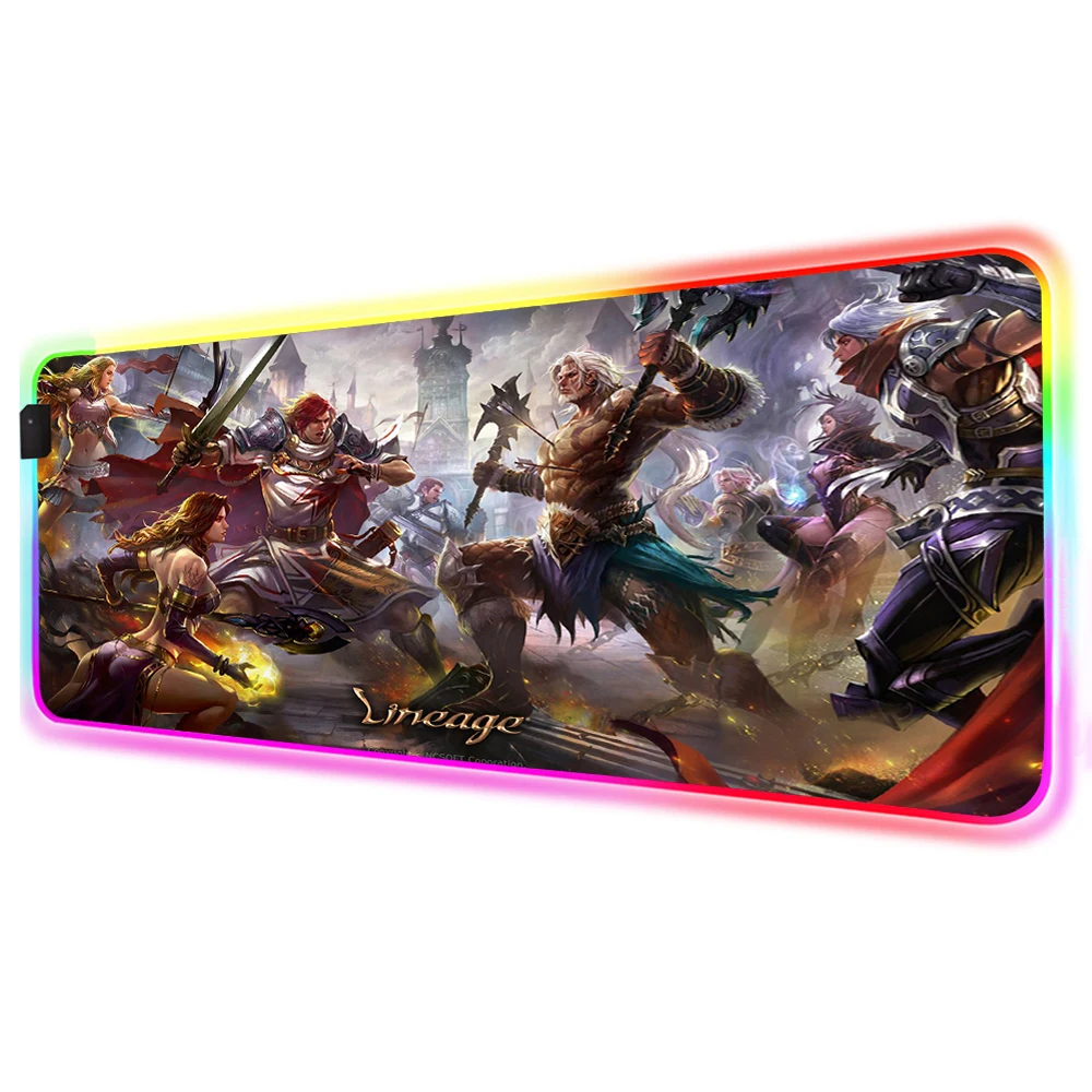 

RGB Mouse Pad League of Legends Gamer Accessories Large LED Best Gaming MousePad XXL Gaming Desk PC with Backlit Mause Carpet