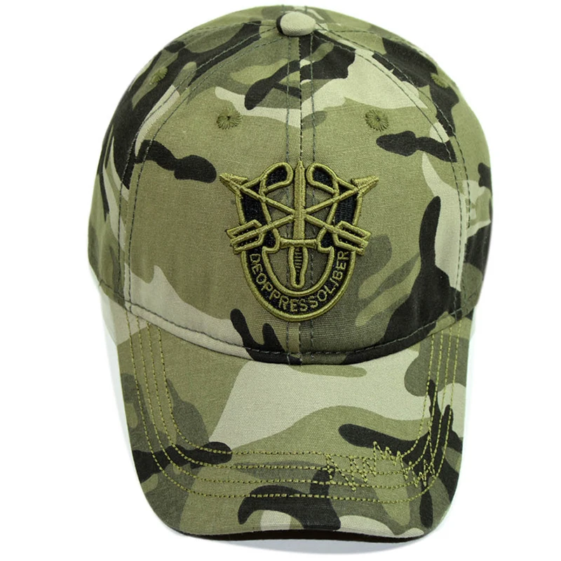 Women Caps Army Adjustable Embroidery Baseball Cap Hip-Hop Boyfriend Casual Daily Sun Shading Camouflage Fashion Chic All-match