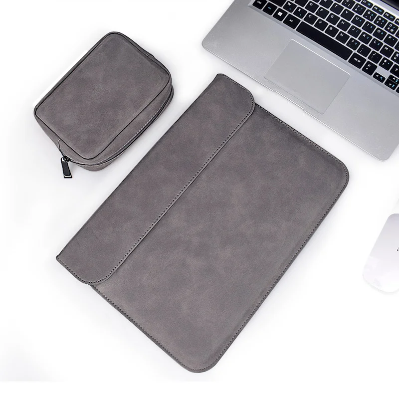 Liner Sleeve Bag Protective PU Leather Case for Apple Macbook Laptops Tablet Cover 13 14 15 inch Protection With Small Bags | Компьютеры и