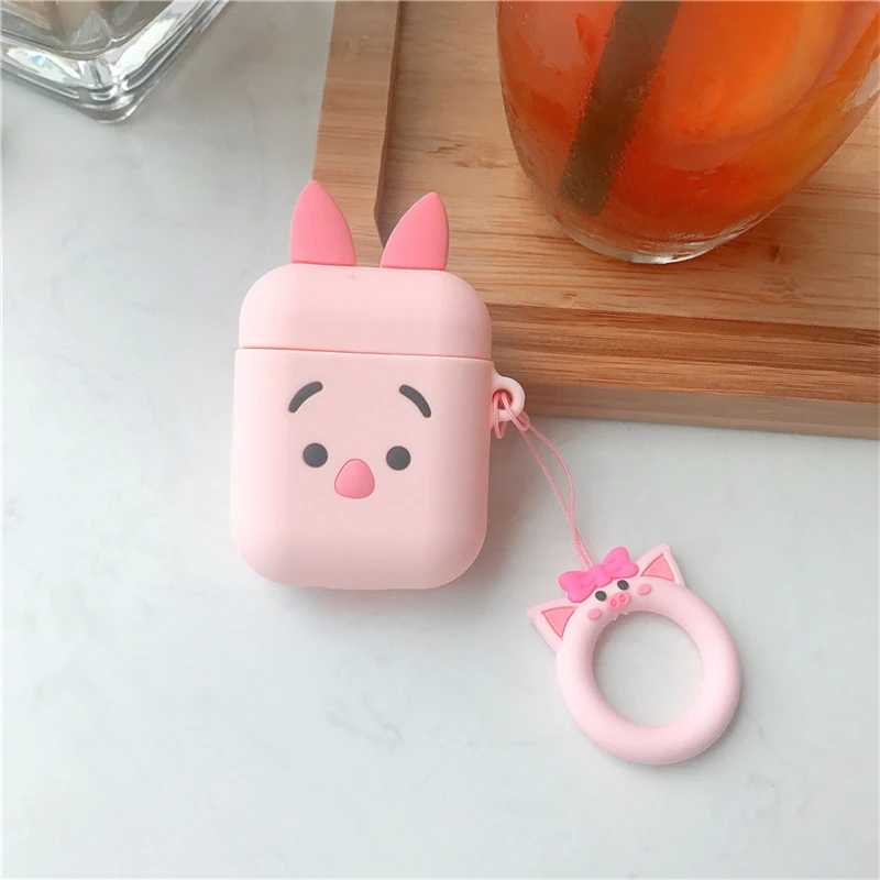 J 3D мультфильм аниме силиконовый чехол для наушников Airpods защитный чехол для Apple Air Pods 2 Bluetooth беспроводной чехол для наушников s - Цвет: J