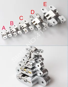 

Stainless steel + zinc alloy folding door invisible door hinge cross hinge hidden hinge hidden hinge dark hinge