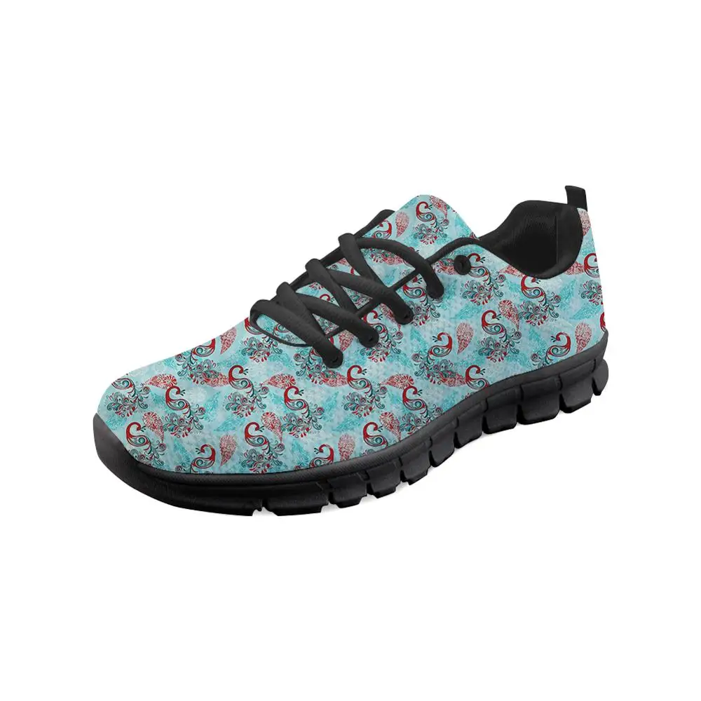 

2020 Peacock 3D Pattern Flats Shoes Woman Casual Running Shoes Summer Mesh Nursing Sneakers Autumn Footwear Ladies Sport Shoes