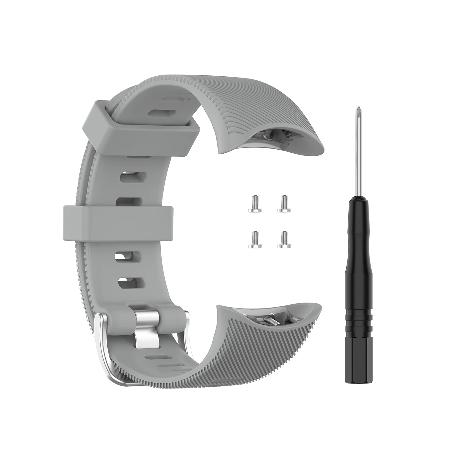 Gray Силиконовый браслет для Garmin Forerunner 45 S, спортивный сменный ремешок для часов Garmin Forerunner 45, умный ремешок для часов - Цвет ремешка: Gray