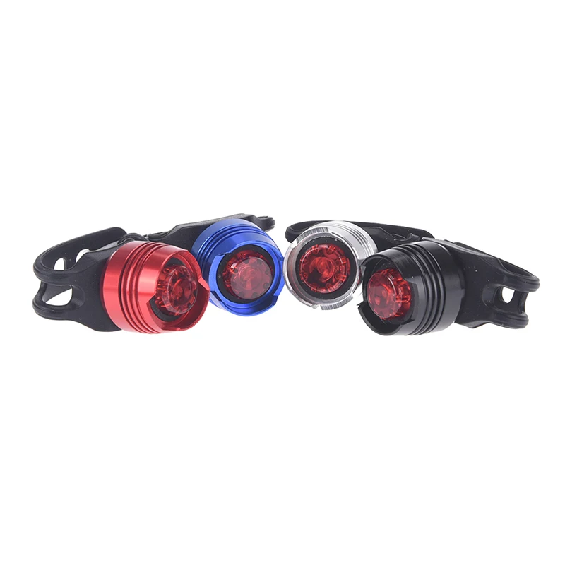 LED Waterproof Bicycle Bike Cycling Front Rear Tail Helmet Red Flash Light Safety Warning Lamp Cycling Safety Caution Light