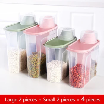 

Food Storage Container Plastic Kitchen Refrigerator Moisture-Proof Noodle Box Multigrain Storage Tank Transparent Sealed Cans