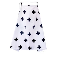 Хлопковая шаль для кормления ребенка дышащий регулируемый Фартук открытый в общественных мягкое Пончо Открытый вырез Безопасная крышка для кормления