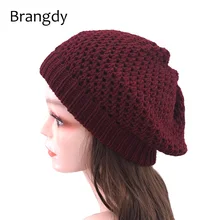 Французский винтажный громоздкий Женский вязаный берет шапки осень зима Мешковатые акриловые шапочки для дам девушек теплая облегающая шапка