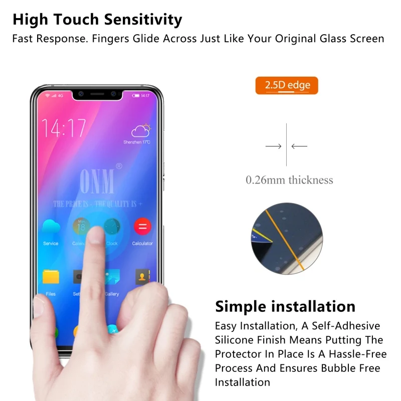10 шт закаленное стекло для Elephone A5 стекло протектор экрана 2.5D 9H Премиум Закаленное стекло для Elephone A5 защитная пленка