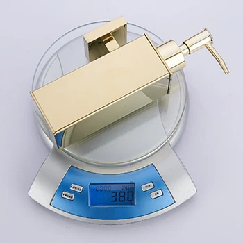 

New Stainless Steel Soap Dispenser Hand Liquid Soap Dispenser Squeeze Wall-Mounted Hotel Bathroom Kitchen Square Design