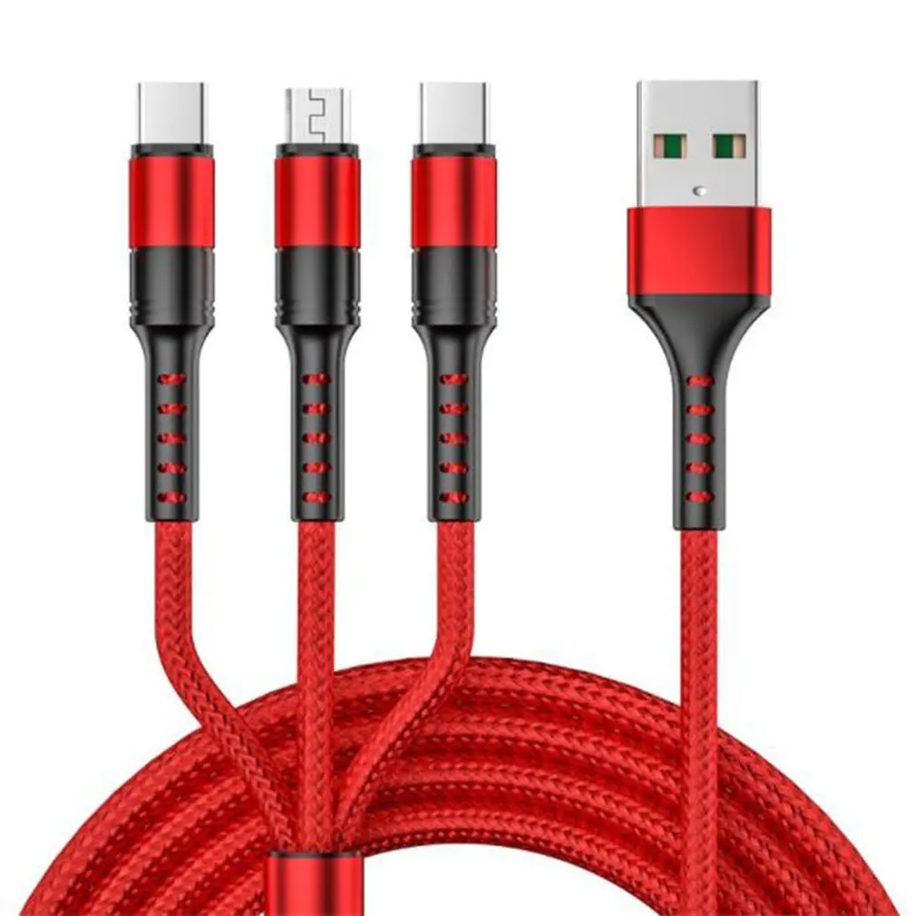 USB-кабель 3 в 1 для передачи данных и быстрой зарядки 40 Вт | Электроника