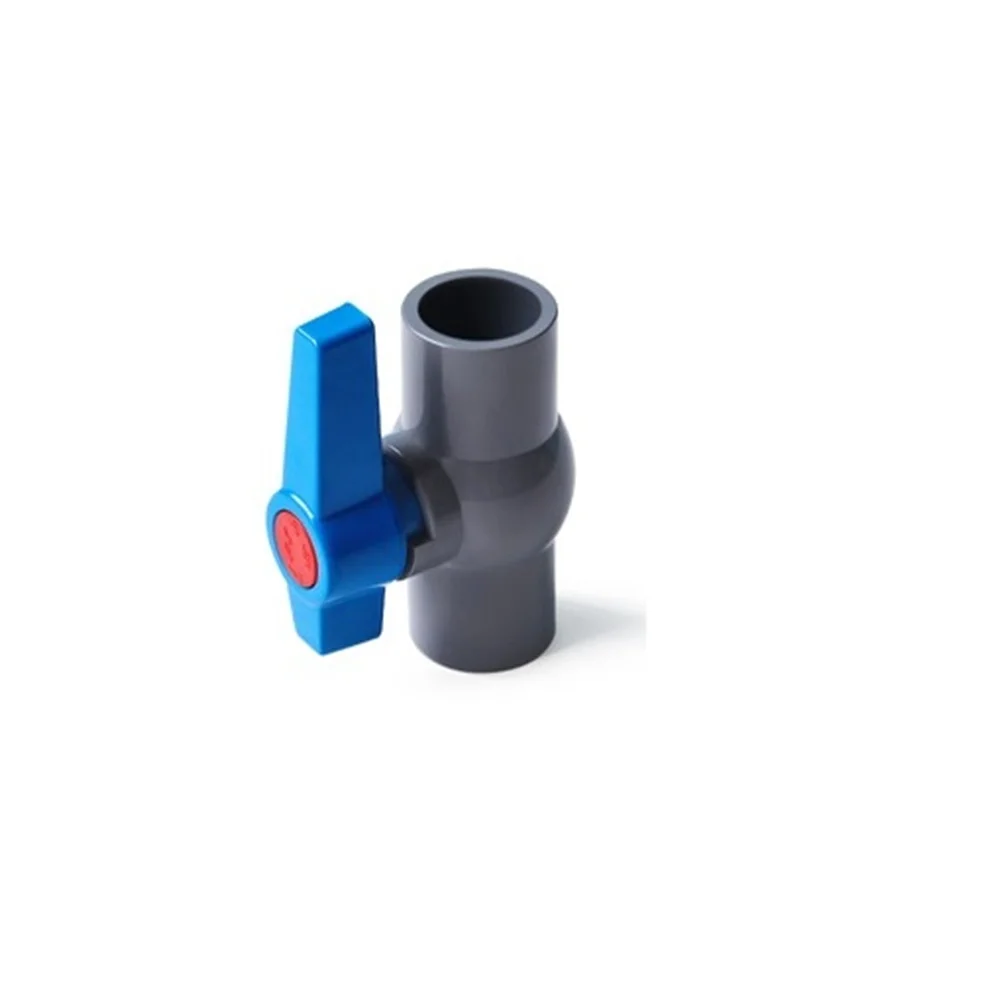 

ID 20/25/32/40/50/63mm PVC Pipe Ball Valves Water Irrigation System Drainage Tube Quick Valve Water Pipe Connector Fittings