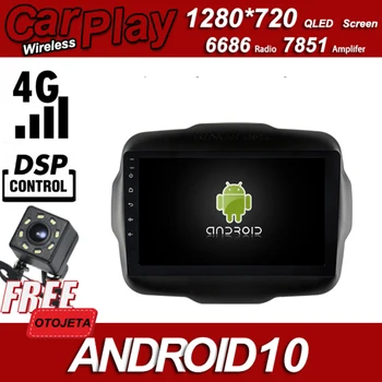 

Zinc Alloy Case Car Android 10.0 Player for Jeep RENEGADE 2016 stereo Multimedia Wireless Carplay Bluetooth GPS Radio Head Unit