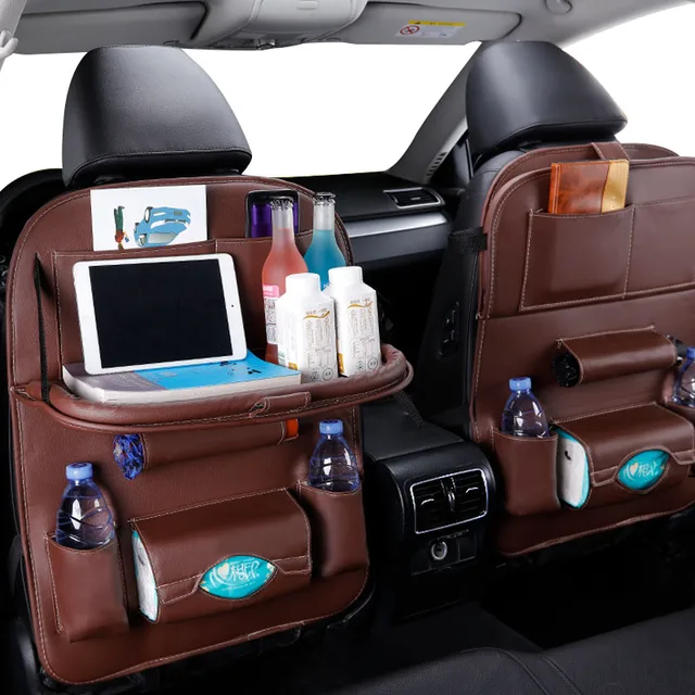 Sac de rangement universel pour siège arrière de voiture, support de voyage,  accessoires de protection