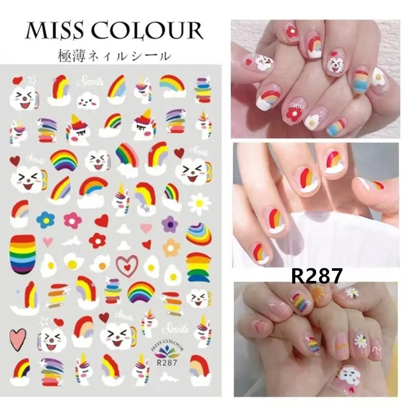 Mix 30PCS Flowers Series Nail Art Water Transfer Printing Stickers Fruit / Star /Animal Pattern Nail Stickers DIY Nail Decoratio