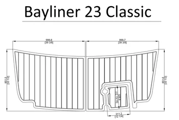 

Bayliner 23 Classic Swim Platform Pad Boat EVA Teak Decking 1/4" 6mm