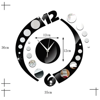 

Modern Mirror Sticker Diy Wall Clock Creative Design Simple 3d Wall Clock Home Decor Home Decor Watch Quartz Gift Ideas