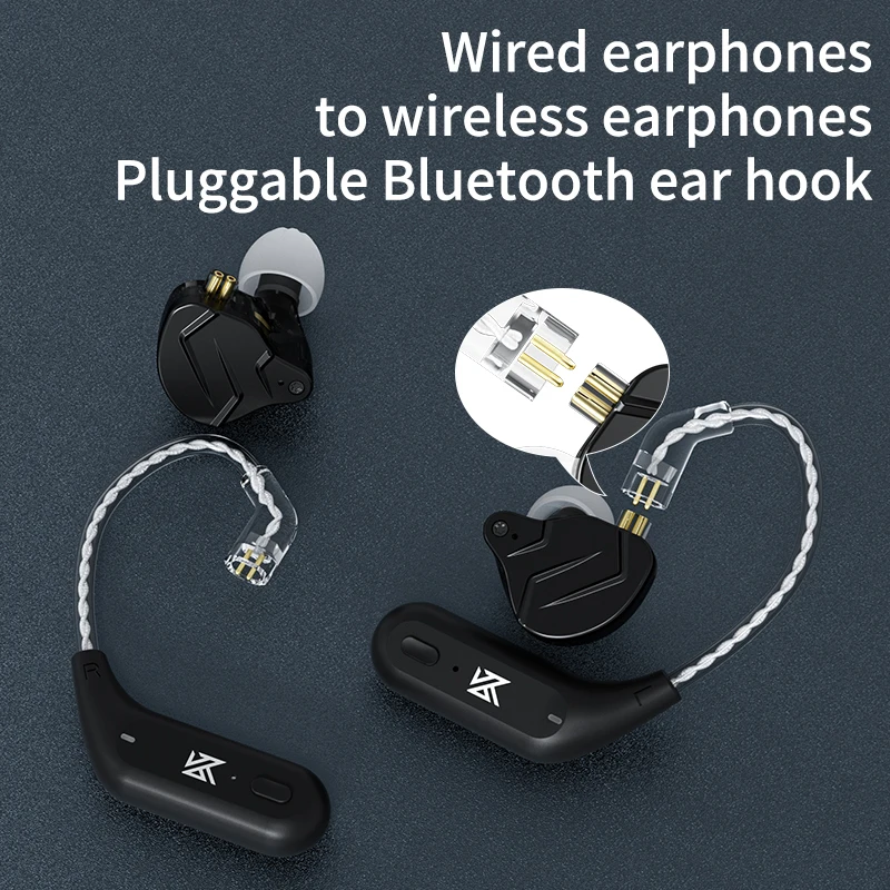 Atualizar Fones de Ouvido sem Fio Compatível Bluetooth 5.2 Cabo Gancho de Ouvido Conector de Pino b ou c Case de Carregamento Jogo de Esportes Pro Kz-az09 - Image 5