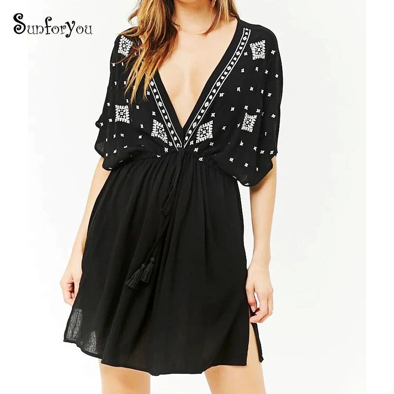 black bathing suit sarong