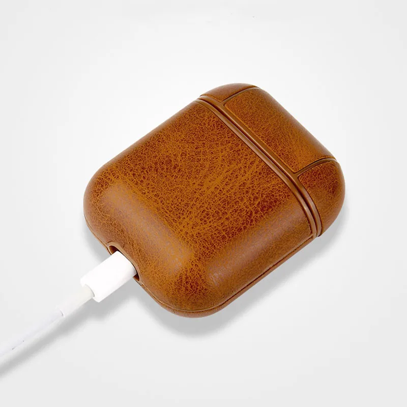 Защитный чехол из искусственной кожи с монограммой для Airpod 2