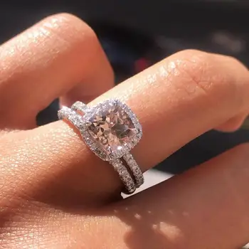 

Brown color coffee cubic zirconia Wedding Engagement promise Rings for Women gold Wholesale Jewelry Finger solid design R5500