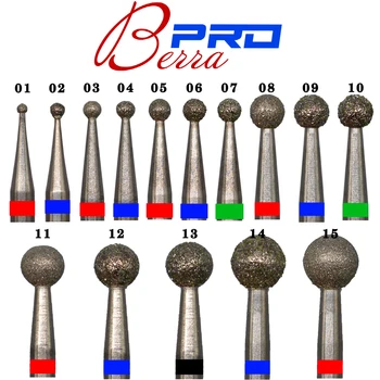 

Proberra 15 TYPE Diamond Round Ball Milling Cutters Manicure Nail Drill Apparatus for Manicure Cuticle Clean Bit Pedicure