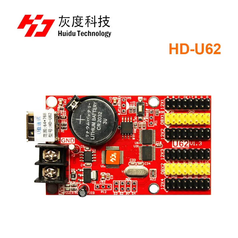 Huidu HD-U6A HD U62 HD-U63 HD-U64 HD-U6B HD U60 USB port single and dual color led signs controller led display control led display controller