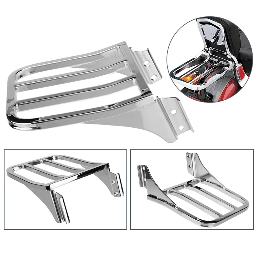 MagiDeal Chrome Motorcycle Luggage RACK For Harley XL1200 883 7248 | Автомобили и мотоциклы