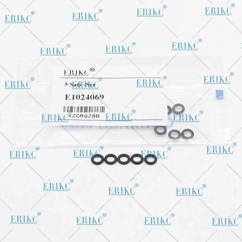 ERIKC Common Rail Injector Return Oil Backflow Pipe Rubber O-ring for Bosch 110 Series Injector 10pcsBag (5)