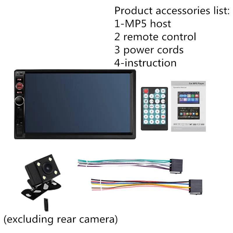 7010B/7018B/7012B 2 Din автомобильное радио " HD сенсорный экран Mirrorlink Авто Радио Bluetooth стерео Мультимедиа MP5 Playe ЖК-монитор
