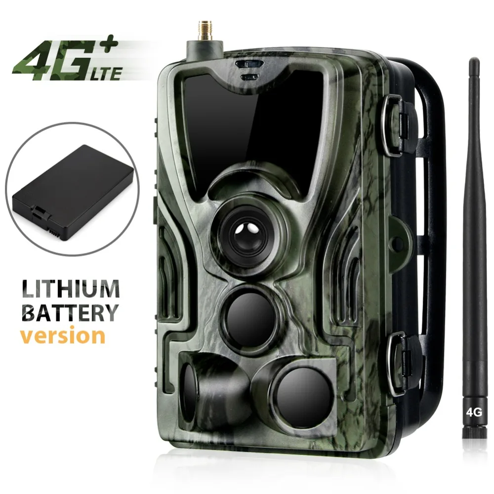 4G FTP MMS SMS SMTP Email Mobile Trail Hunting Camera HC801LTE Night Vision Cellular Wildlife Cameras 5000Mah Lithium Battery