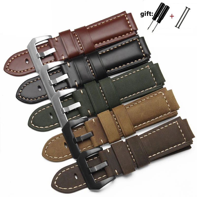 Qualidade Pulseira de Couro Genuíno para Homens Timex T49859 T2n720 T2p141 T2n722 723 738 739 Cinta com Pulseira de Aço Inoxidável