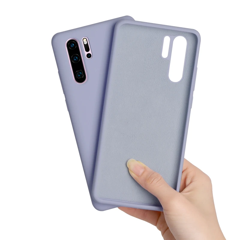 Оригинальный чехол для Huawei P40 Lite P30 P20 Mate 30 20 Pro мягкий жидкий силиконовый P Smart Plus Z