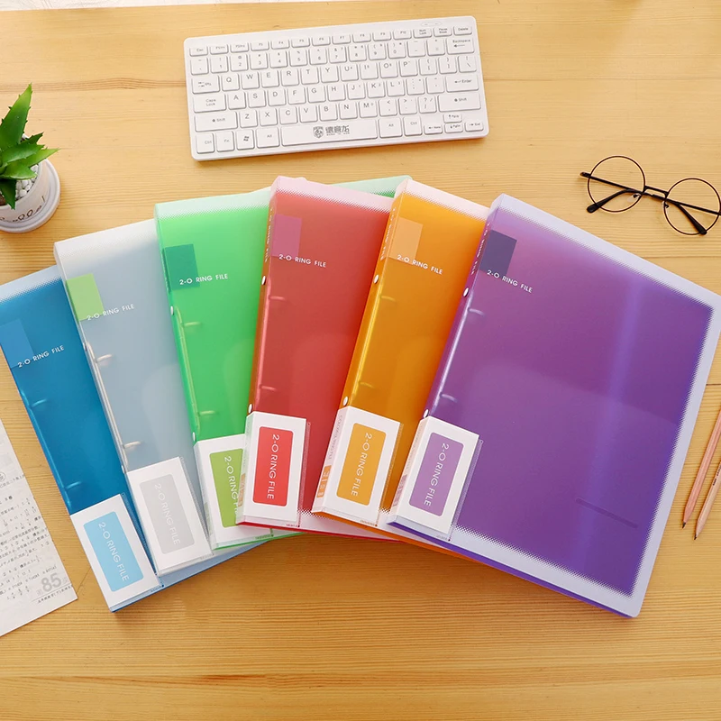 Ring Binder Pockets and PP Folder for A4 Paper