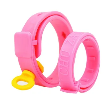 

1 Pcs Platic Pink Cat Dog Deworming Collar Anti Moquito Flea flea collar