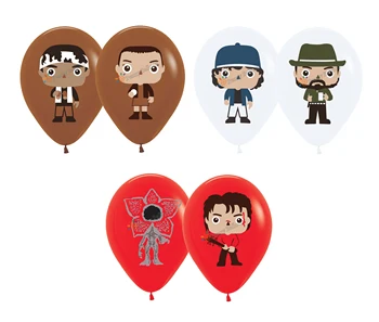 

12pcs TV Stranger Things Balloon Eleven Things Latex Balloon ST Theme Birthday party Decrations Toys For Kids Globos