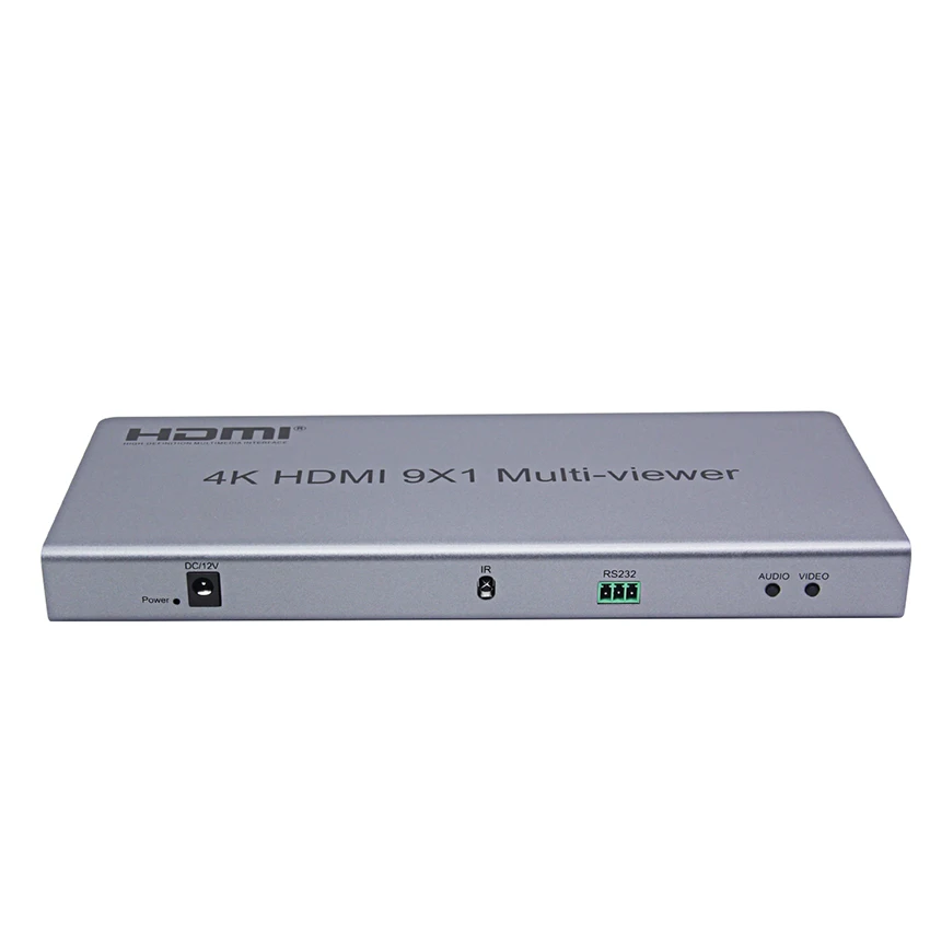 4K 30Hz HDMI 9X1 мульти-просмотр в режиме реального времени мультипросмотра 9 в 1 выход с HDMI бесшовный переключатель функция ИК-пульт дистанционного управления
