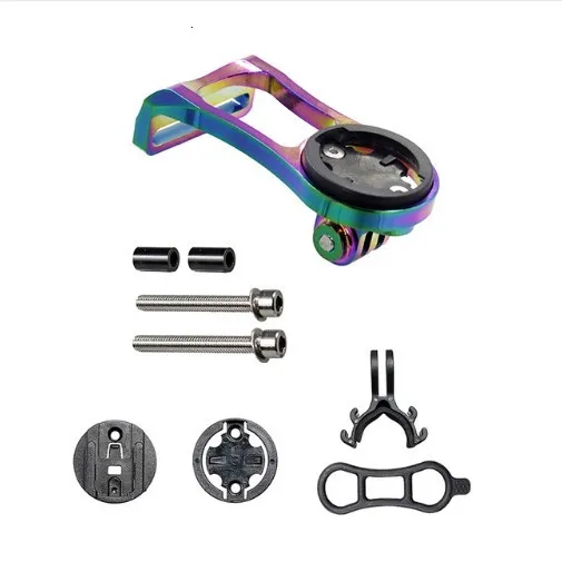 multicolor 1 set 3 в 1 держатель для велосипедного компьютера, зажим для фар, кронштейн для велосипедного руля, адаптер для GARMIN Edge gps для Gopro Hero - Цвет: multicolor 1 set