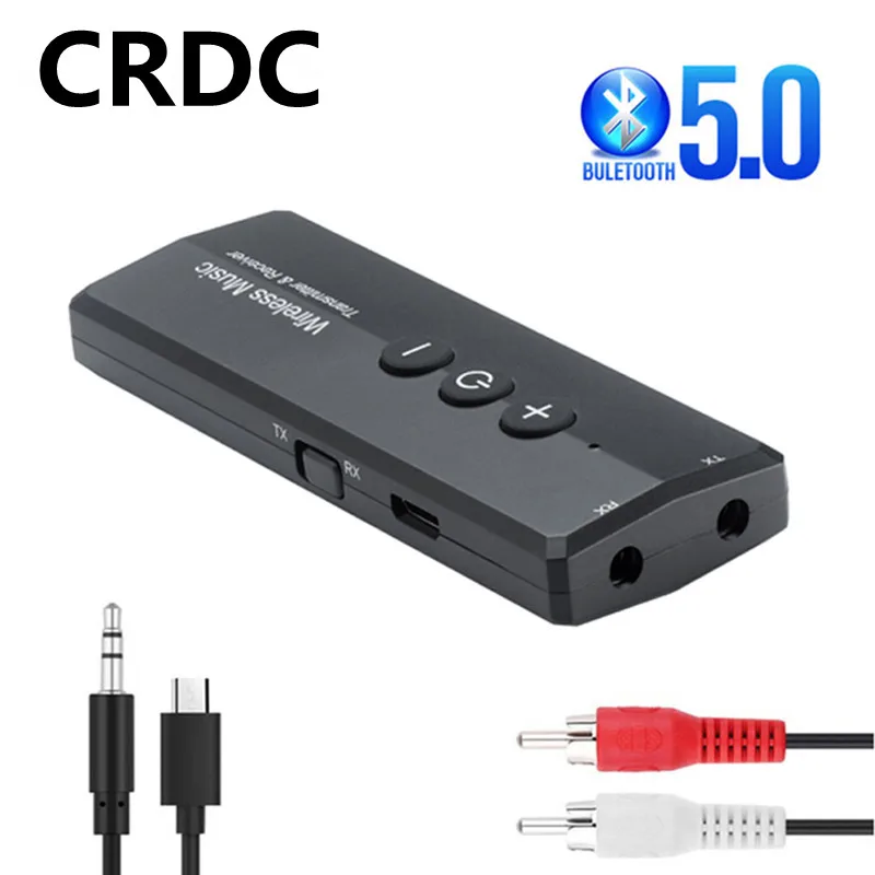 Bluetooth 5 0 передатчик приемник RCA 3 мм Aux разъем стерео Музыка Аудио беспроводной