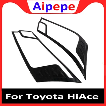

Chrome Headlight Lamp Cover for Toyota Hiace Van Commuter Quantum 2019 2020 Accessories ABS Car Auto Exterior Parts Styling