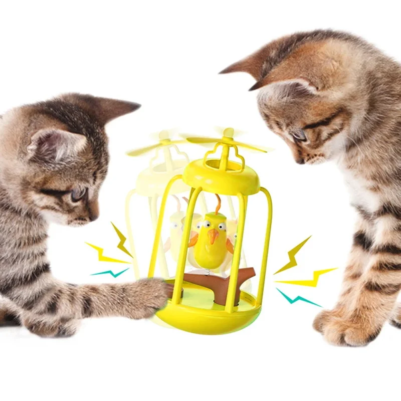 CatToyBirdHouseCageFunnyTumblerSwingInteractiveKittens